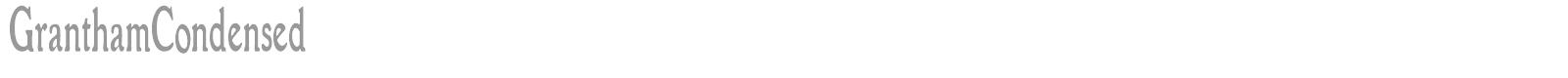 Grantham font preview